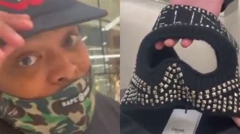 Westside Gunn Buys CELINE Fall/Winter 2021 Studded Ski Mask.